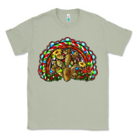 Matcha christmas rainbow with leopard cactus Classic Tee - RanaPortraitStore