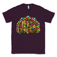Plum christmas rainbow with leopard cactus Classic Tee - RanaPortraitStore
