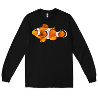 Black clown fish side Long Sleeve Tee - BarkalooDesign