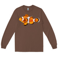 Chestnut clown fish side Long Sleeve Tee - BarkalooDesign