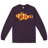 Plum clown fish side Long Sleeve Tee - BarkalooDesign