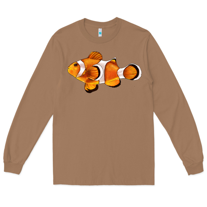 Clown Fish Side Long Sleeve Tee by BarkalooDesign | Teevron