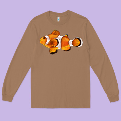 Clown Fish Side Long Sleeve Tee Designed By Barkaloodesign
