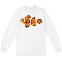 White clown fish side Long Sleeve Tee - BarkalooDesign