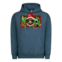 Pigment Midnight Navy joy afro santa gnomes Urban Hoodie - FaDigitalArtStudio
