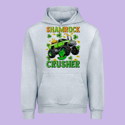 St Patricks Shamrock Crusher Urban Hoodie Designed By Neo Western