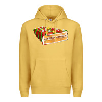 Antique Gold red christmas cake fa element 1 Premium Hoodie - FaDigitalArtStudio