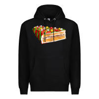 Black red christmas cake fa element 1 Premium Hoodie - FaDigitalArtStudio