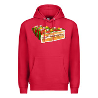 Cardinal red christmas cake fa element 1 Premium Hoodie - FaDigitalArtStudio