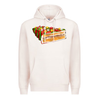 Pale Pink red christmas cake fa element 1 Premium Hoodie - FaDigitalArtStudio