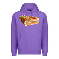 Purple red christmas cake fa element 1 Premium Hoodie - FaDigitalArtStudio