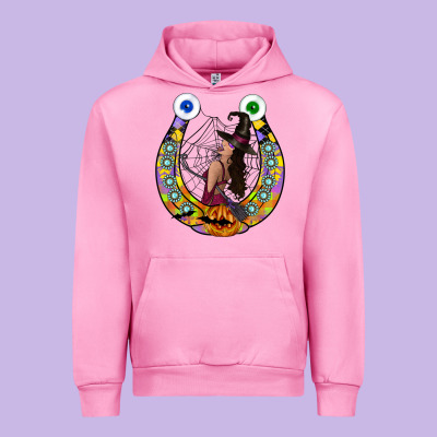 Halloween Horseshoe Urban Hoodie Designed By Cowhidedigitalart