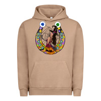 Pigment Burro Halloween Horseshoe Urban Hoodie - CowhideDigitalArt