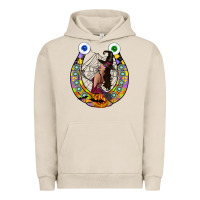 Pigment French Oak Halloween Horseshoe Urban Hoodie - CowhideDigitalArt
