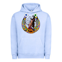 Pigment Grape Ice Halloween Horseshoe Urban Hoodie - CowhideDigitalArt