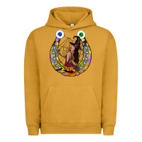 Pigment Peanut Butter Halloween Horseshoe Urban Hoodie - CowhideDigitalArt
