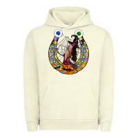 Pigment Pistachio Halloween Horseshoe Urban Hoodie - CowhideDigitalArt