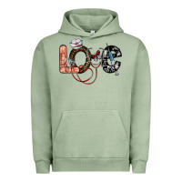 Pigment Oil Green love nurse Urban Hoodie - SublimationCraftShop