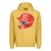 Antique Gold red baseball batting helmet fa element Premium Hoodie - FaDigitalArtStudio