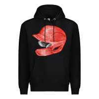 Black red baseball batting helmet fa element Premium Hoodie - FaDigitalArtStudio