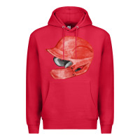 Cardinal red baseball batting helmet fa element Premium Hoodie - FaDigitalArtStudio