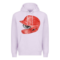 Lilac red baseball batting helmet fa element Premium Hoodie - FaDigitalArtStudio