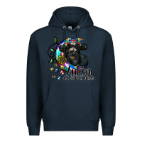 Navy autism awareness Premium Hoodie - SublimationCraftShop