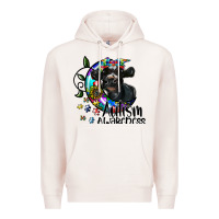 Pale Pink autism awareness Premium Hoodie - SublimationCraftShop
