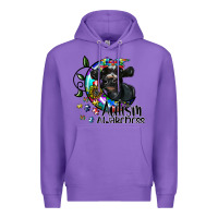 Purple autism awareness Premium Hoodie - SublimationCraftShop
