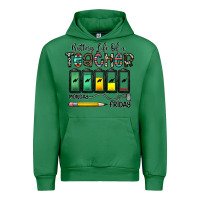 Emerald battery life of a teacher monday friday Urban Hoodie - CowhideDigitalArt