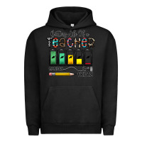 Pigment Black battery life of a teacher monday friday Urban Hoodie - CowhideDigitalArt