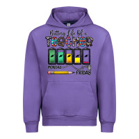 Tulip battery life of a teacher monday friday Urban Hoodie - CowhideDigitalArt