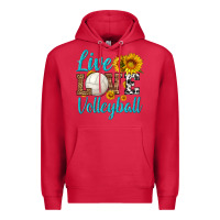 Cardinal live love volleyball Premium Hoodie - HRA Design Shop