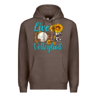 Coffee live love volleyball Premium Hoodie - HRA Design Shop