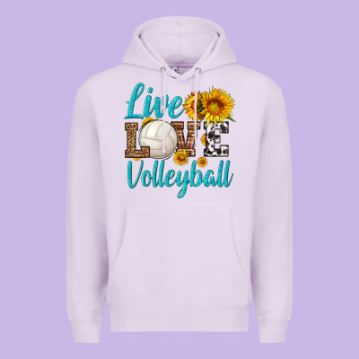 Live Love Volleyball Premium Hoodie Designed By Hra Design Shop