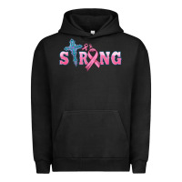 Strong With Cross Ribbon Urban Hoodie | Teevron