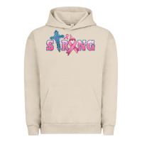 Pigment French Oak strong with cross ribbon Urban Hoodie - HRA Design Shop