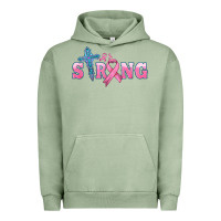 Pigment Oil Green strong with cross ribbon Urban Hoodie - HRA Design Shop