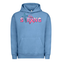 Pigment Pebble Blue strong with cross ribbon Urban Hoodie - HRA Design Shop