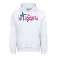 White strong with cross ribbon Urban Hoodie - HRA Design Shop