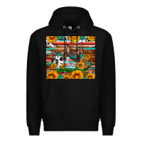 Black Easter eggs sunflower gemstone tumbler Easter Day Premium Hoodie - Neo Western