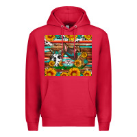 Cardinal Easter eggs sunflower gemstone tumbler Easter Day Premium Hoodie - Neo Western