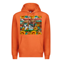 Carrot Easter eggs sunflower gemstone tumbler Easter Day Premium Hoodie - Neo Western