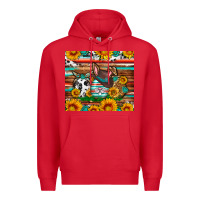 Red Easter eggs sunflower gemstone tumbler Easter Day Premium Hoodie - Neo Western