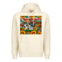 Sandshell Easter eggs sunflower gemstone tumbler Easter Day Premium Hoodie - Neo Western