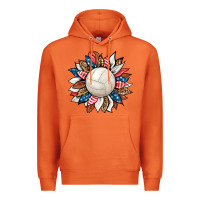 Carrot volleyball sunflower Premium Hoodie - HRA Design Shop
