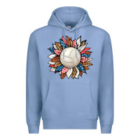 Colony Blue volleyball sunflower Premium Hoodie - HRA Design Shop