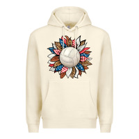 Sandshell volleyball sunflower Premium Hoodie - HRA Design Shop