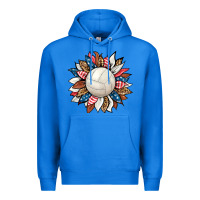True Royal volleyball sunflower Premium Hoodie - HRA Design Shop