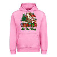 Fuchsia Pink jingle all the way Urban Hoodie - FaDigitalArtStudio